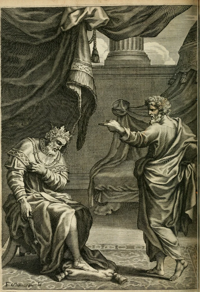 An illustration from Les Tableavx de la penitence, 1654, leaf 95
