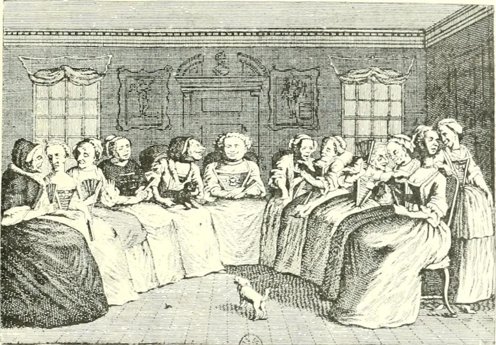 An illustration from L'estampe satirique et la caricature en France au 18e siècle; préf. de Maurice Tourneux, 1910, leaf 108