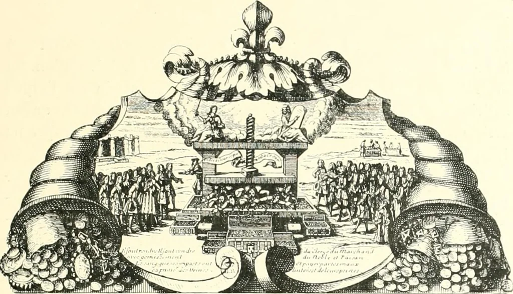 An illustration from L'estampe satirique et la caricature en France au 18e siècle; préf. de Maurice Tourneux, 1910, leaf 16