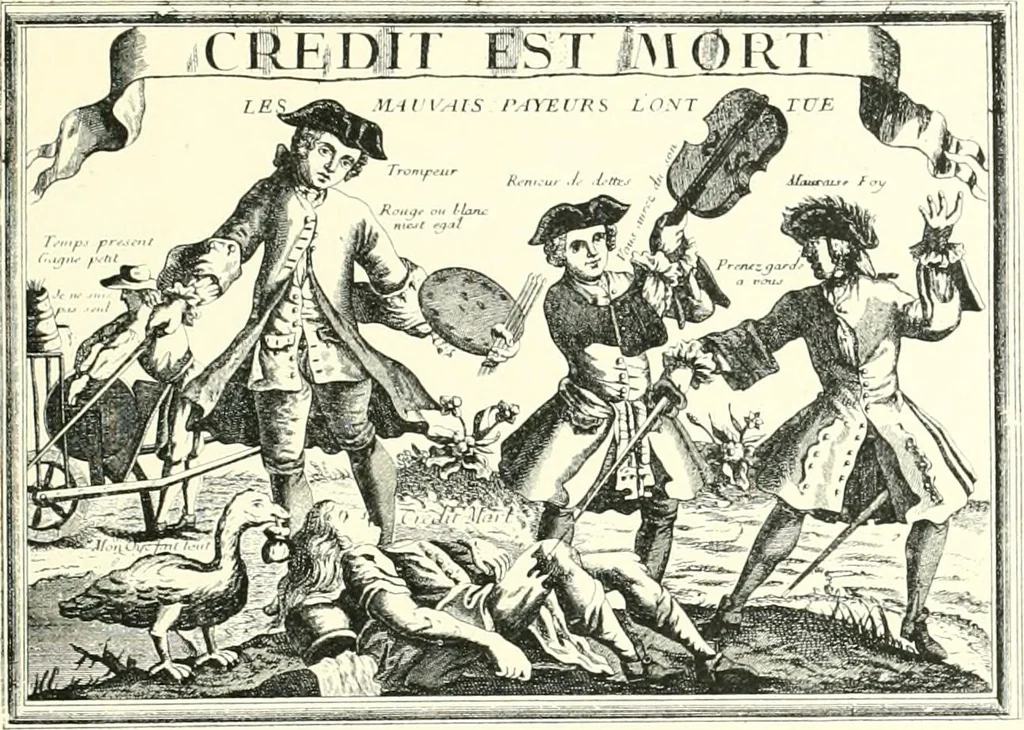 An illustration from L'estampe satirique et la caricature en France au 18e siècle; préf. de Maurice Tourneux, 1910, leaf 26