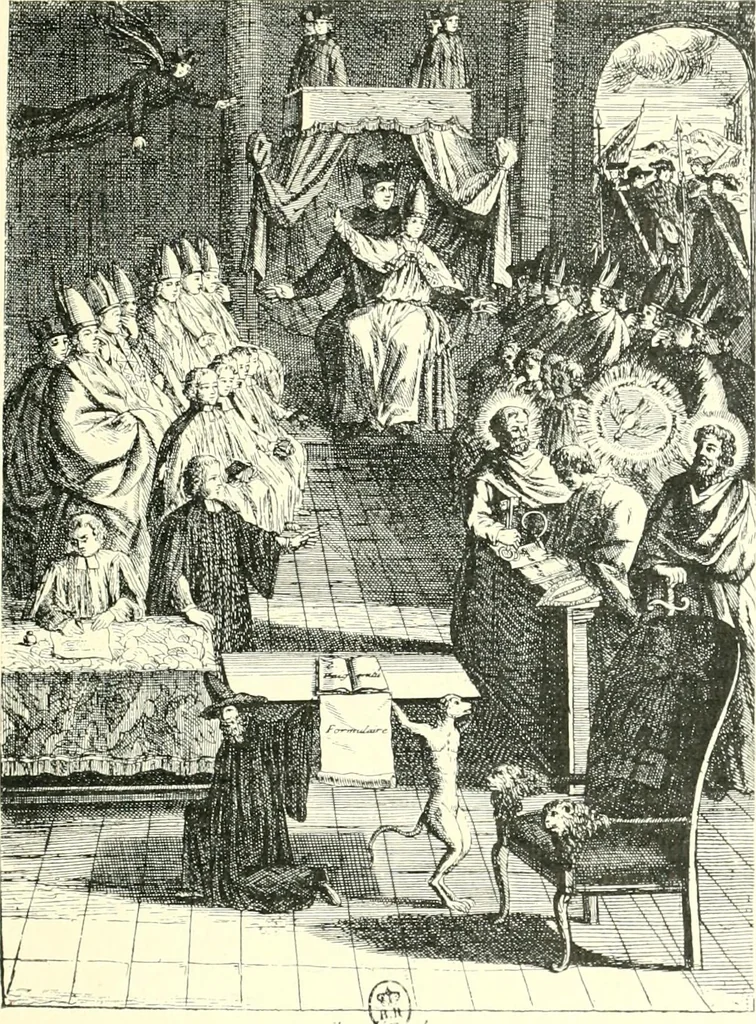 An illustration from L'estampe satirique et la caricature en France au 18e siècle; préf. de Maurice Tourneux, 1910, leaf 32