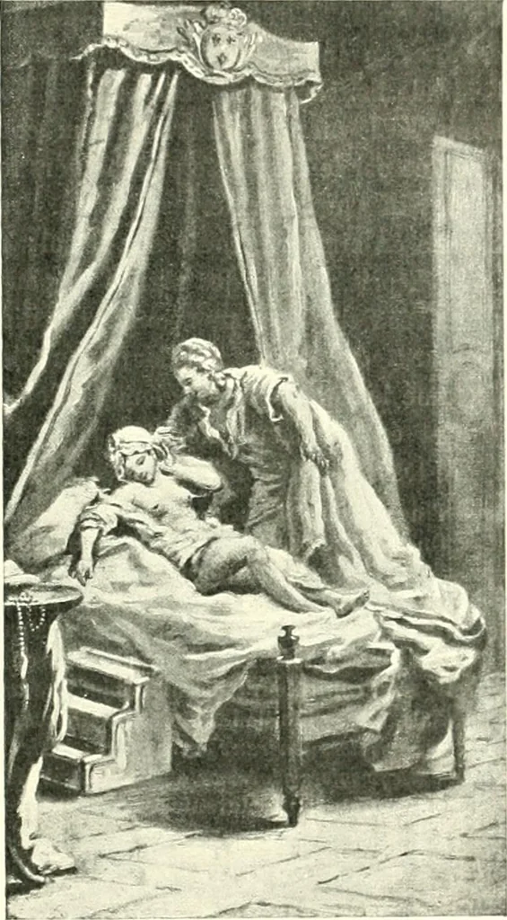 An illustration from L'estampe satirique et la caricature en France au 18e siècle; préf. de Maurice Tourneux, 1910, leaf 56
