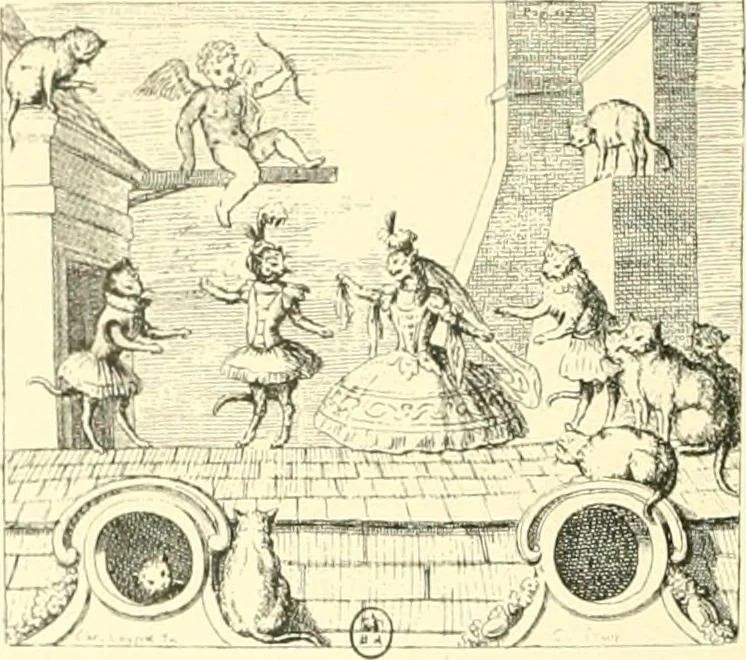 An illustration from L'estampe satirique et la caricature en France au 18e siècle; préf. de Maurice Tourneux, 1910, leaf 65