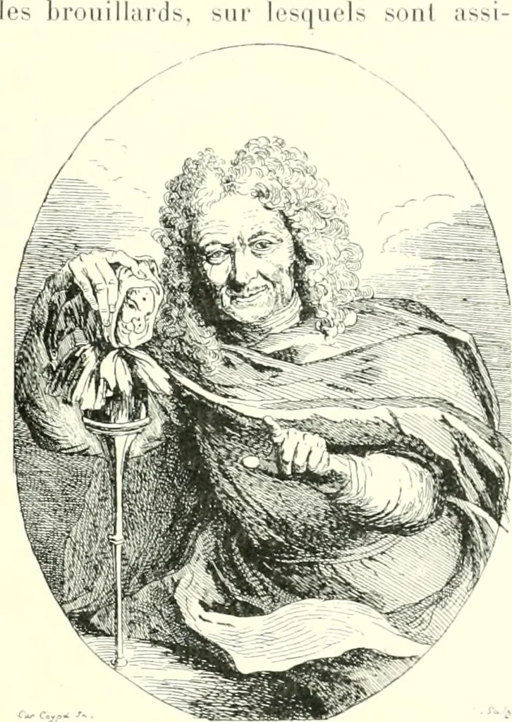 An illustration from L'estampe satirique et la caricature en France au 18e siècle; préf. de Maurice Tourneux, 1910, leaf 70