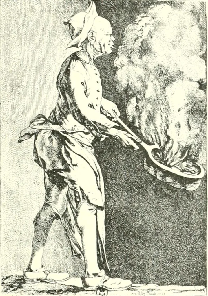 An illustration from L'estampe satirique et la caricature en France au 18e siècle; préf. de Maurice Tourneux, 1910, leaf 80