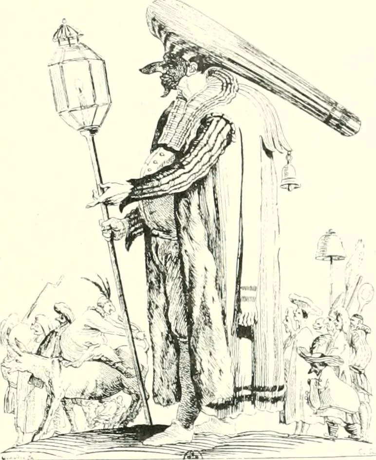 An illustration from L'estampe satirique et la caricature en France au 18e siècle; préf. de Maurice Tourneux, 1910, leaf 82