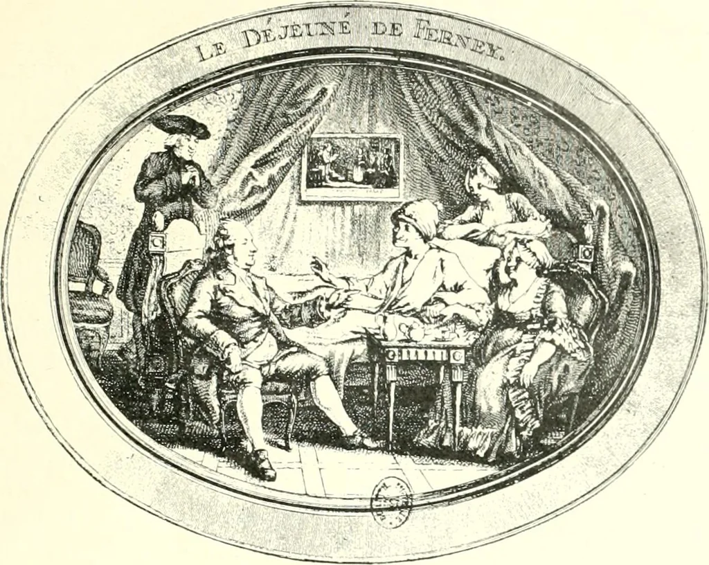 An illustration from L'estampe satirique et la caricature en France au 18e siècle; préf. de Maurice Tourneux, 1910, leaf 92