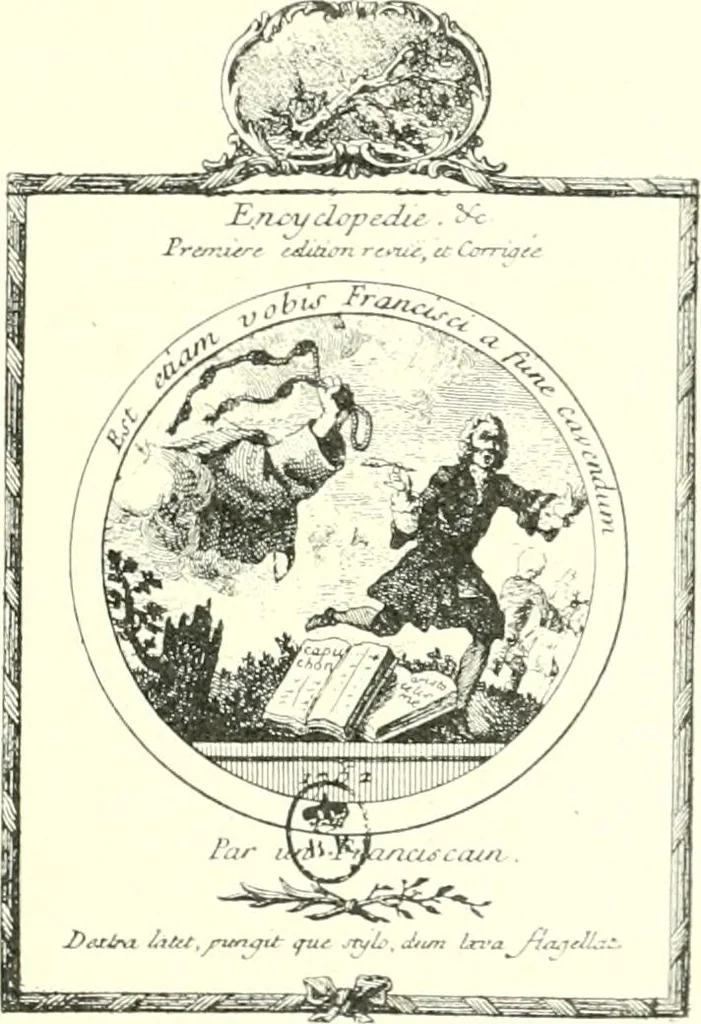 An illustration from L'estampe satirique et la caricature en France au 18e siècle; préf. de Maurice Tourneux, 1910, leaf 94