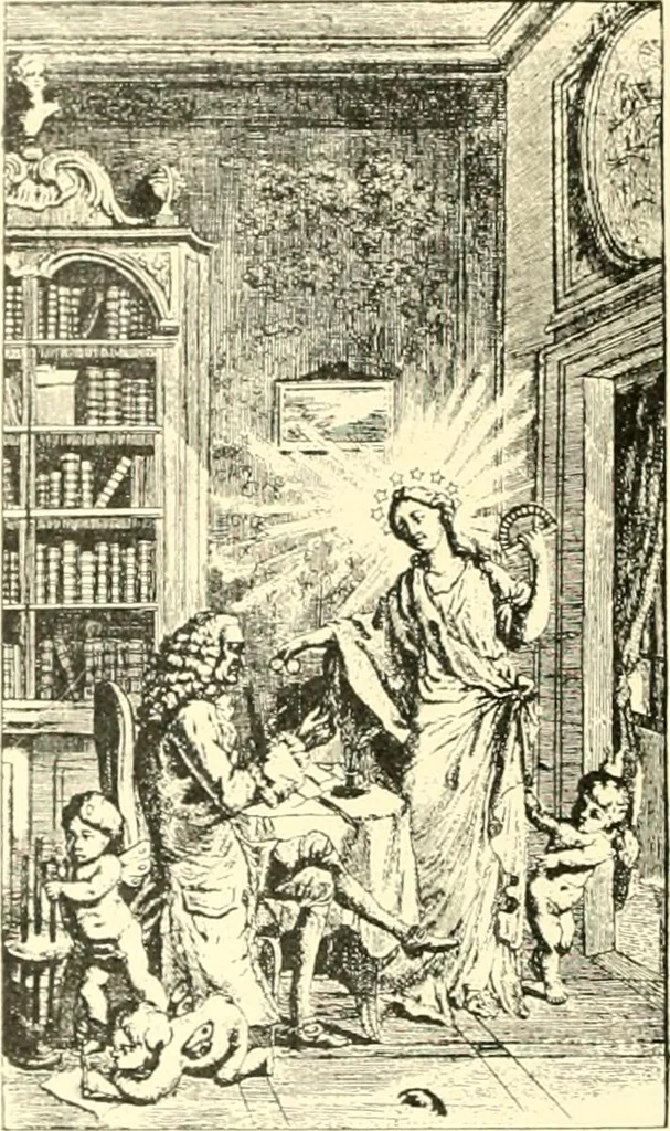 An illustration from L'estampe satirique et la caricature en France au 18e siècle; préf. de Maurice Tourneux, 1910, leaf 97