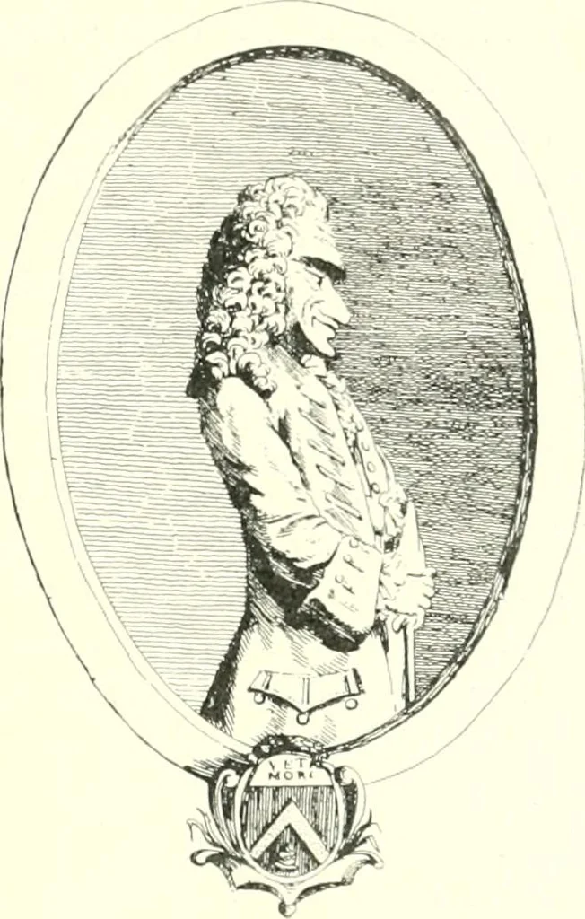 An illustration from L'estampe satirique et la caricature en France au 18e siècle; préf. de Maurice Tourneux, 1910, leaf 98