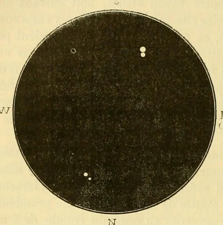 An illustration from Les étoiles et les curiosités du ciel; description complète du ciel visible à l'il nu et de tous les objets célestes faciles à observer;, 1882, leaf 428