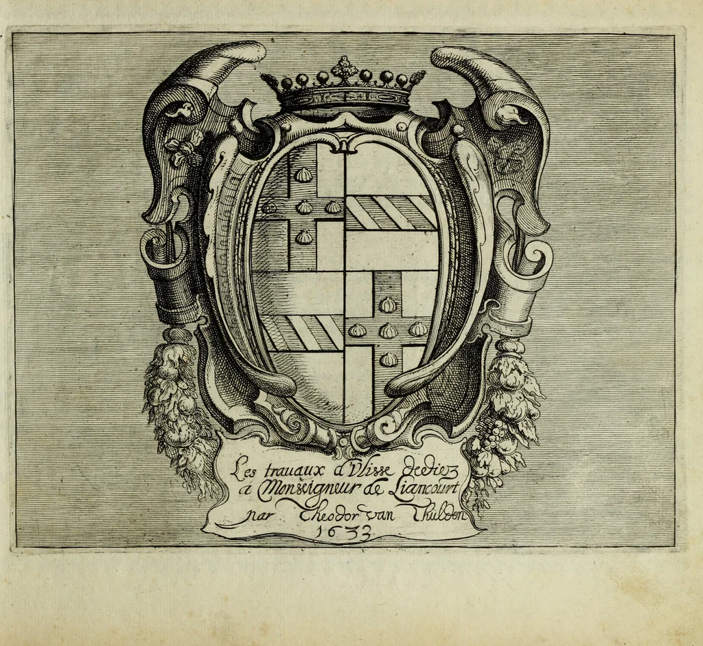 An illustration from Les travavx d'Vlysse, 1633, leaf 6
