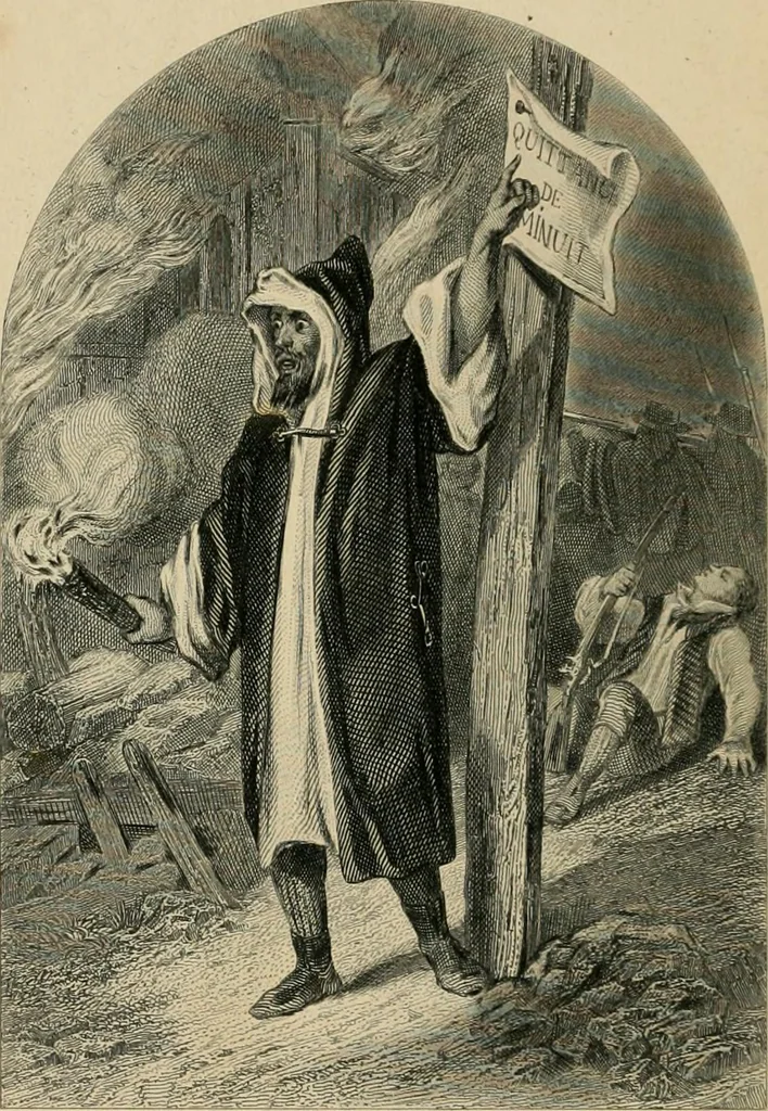 An illustration from Les tribunaux secrets : ouvrage historique, 1880, leaf 7