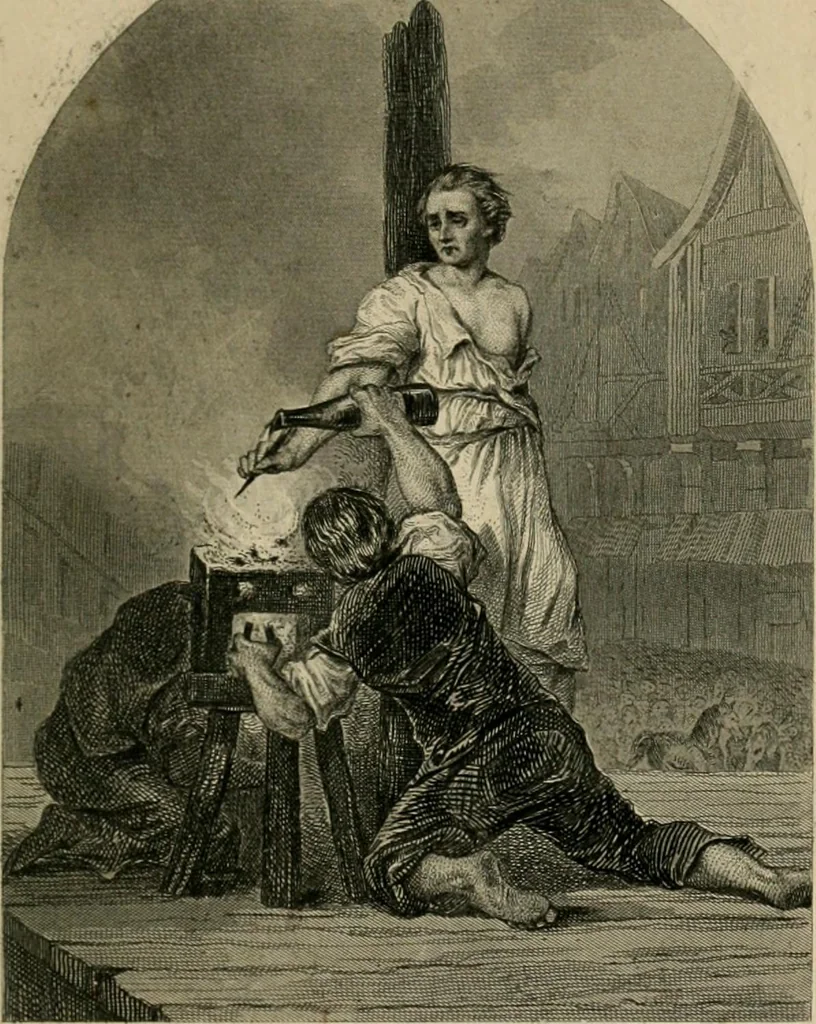 An illustration from Les tribunaux secrets : ouvrage historique, 1880, leaf 734