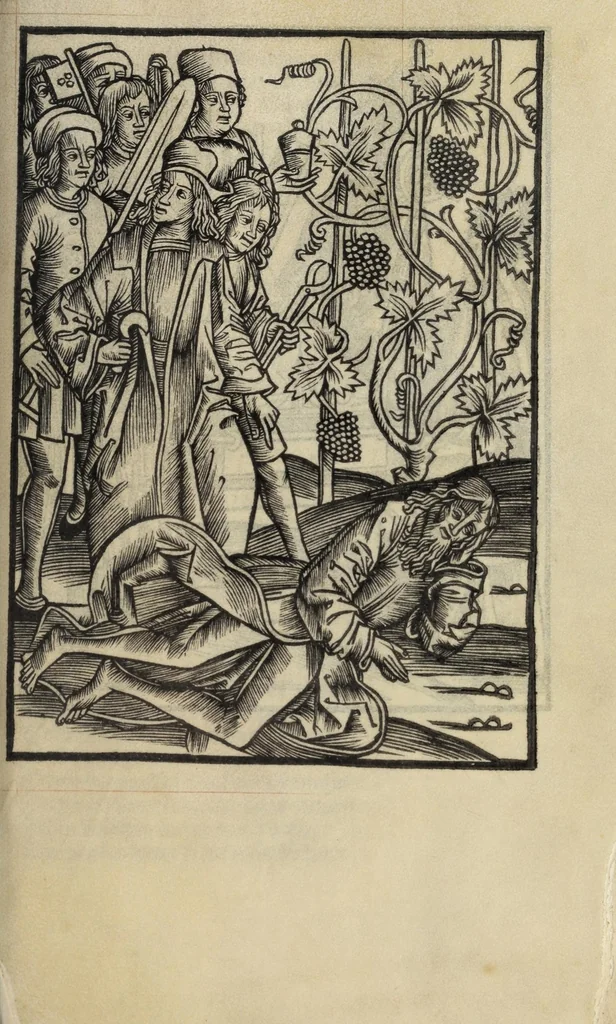 An illustration from Les triu[m]phes de fra[n]ce, 1508, leaf 137