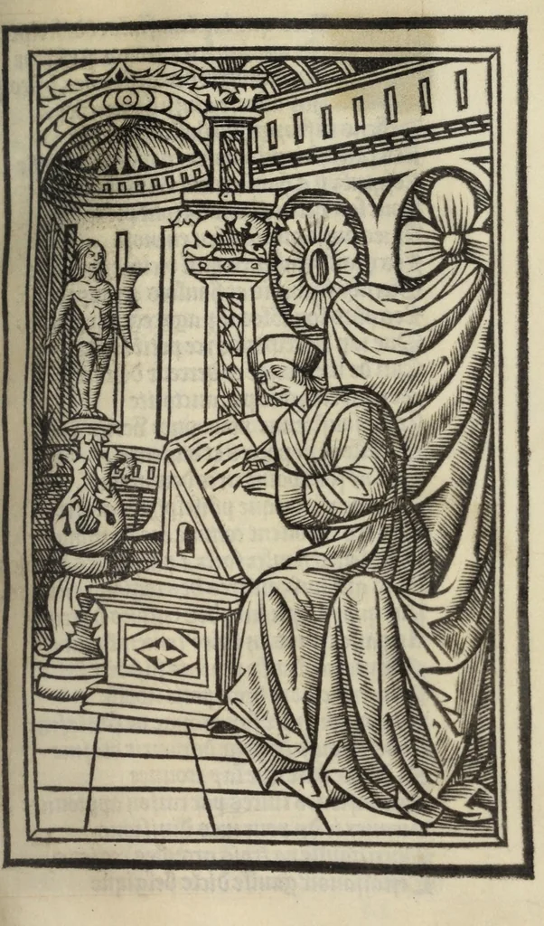 An illustration from Les triu[m]phes de fra[n]ce, 1508, leaf 65