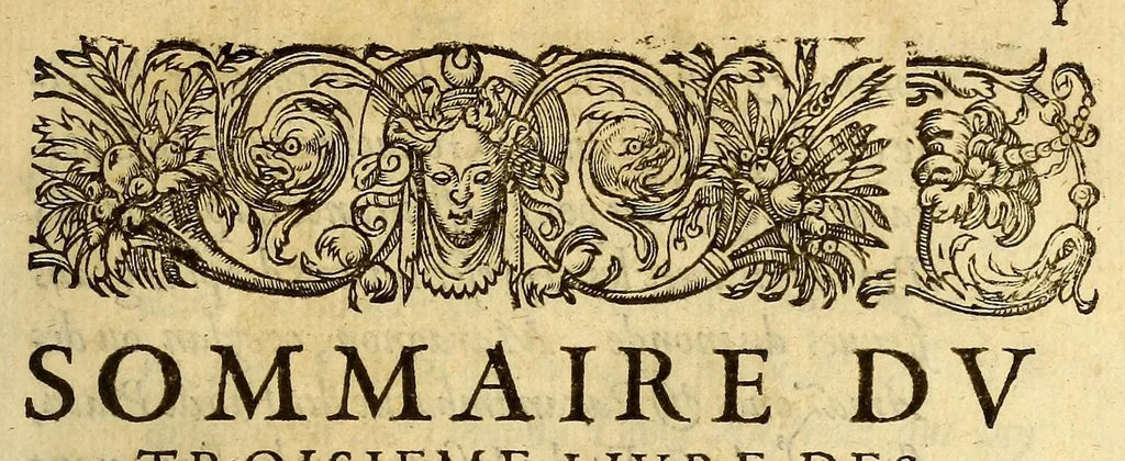 An illustration from Les trois mondes, 1582, leaf 287