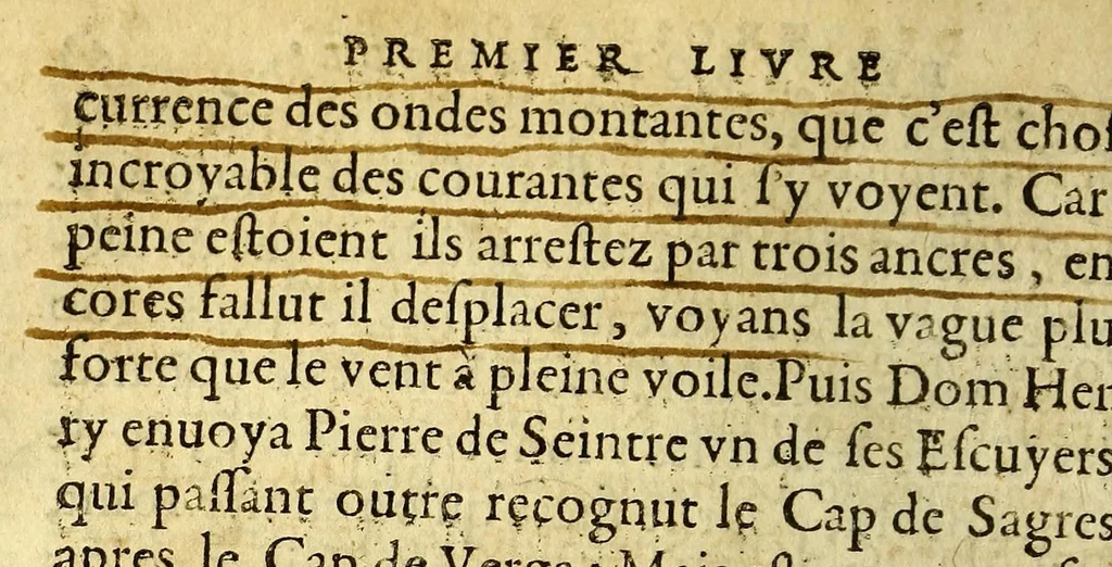 An illustration from Les trois mondes., 1582, leaf 150