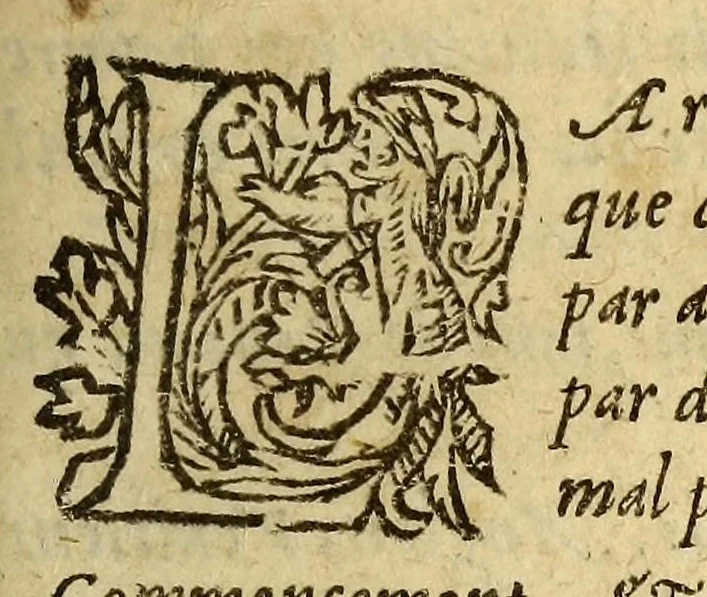 An illustration from Les trois mondes., 1582, leaf 177