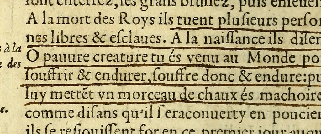 An illustration from Les trois mondes., 1582, leaf 208