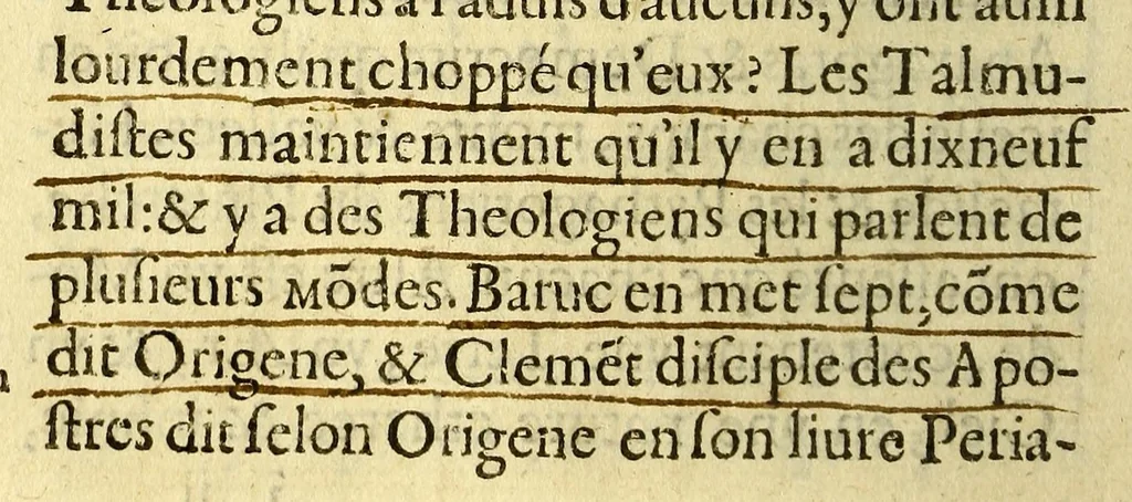 An illustration from Les trois mondes., 1582, leaf 42