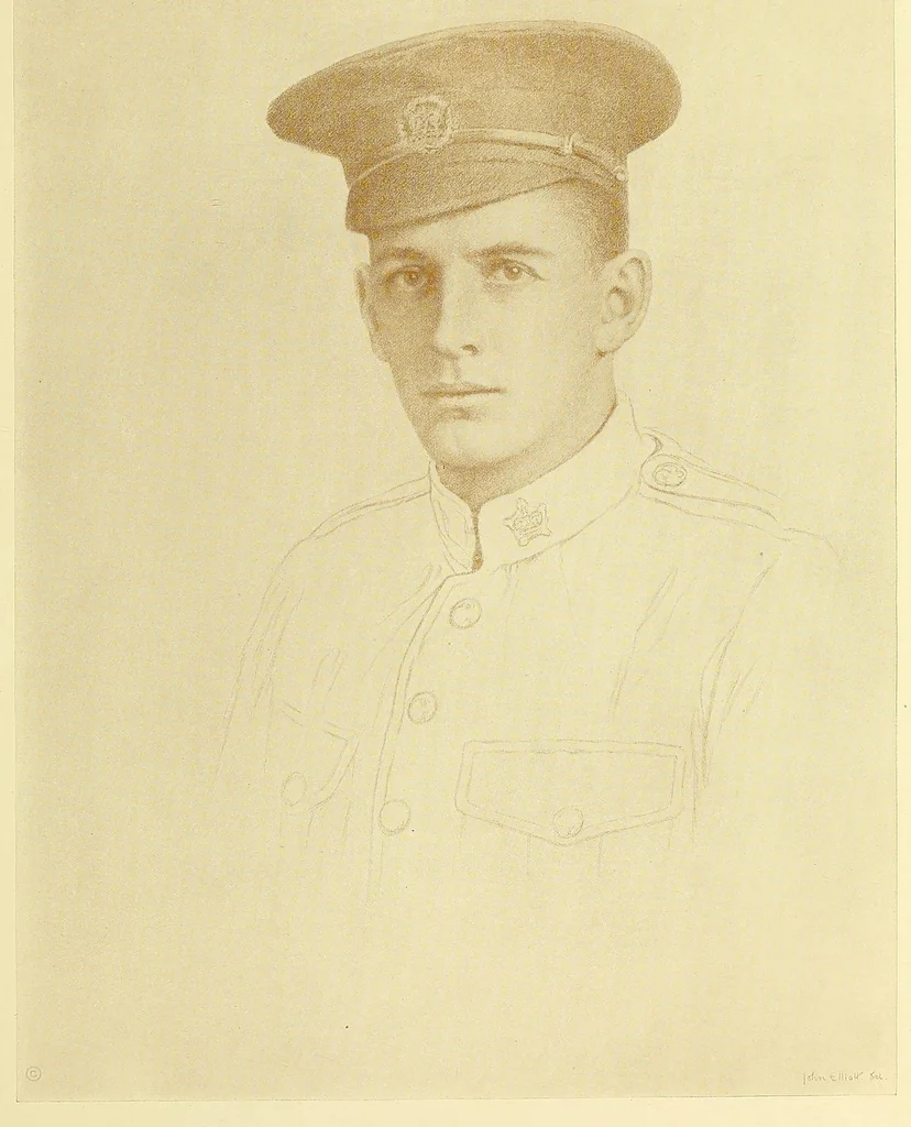 An illustration from Lest we forget : MCMXIX-MCMXVIII : portrait drawings, 1919, leaf 23