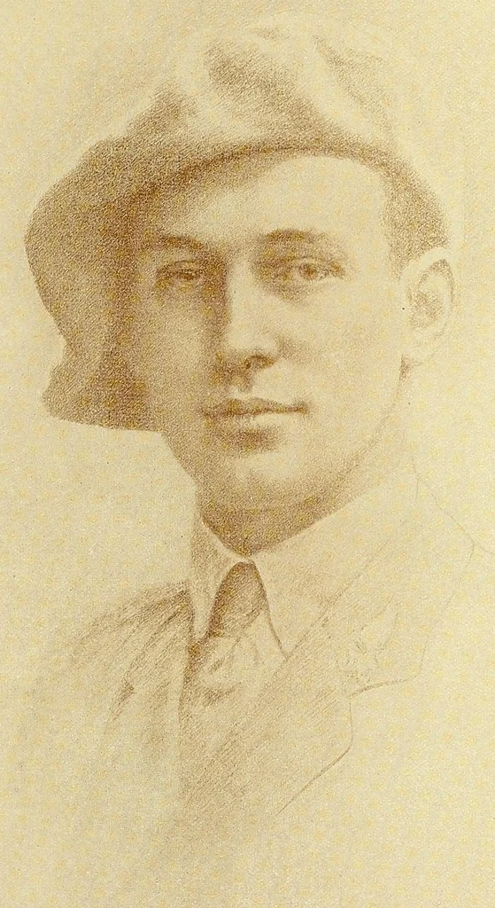 An illustration from Lest we forget : MCMXIX-MCMXVIII : portrait drawings, 1919, leaf 27