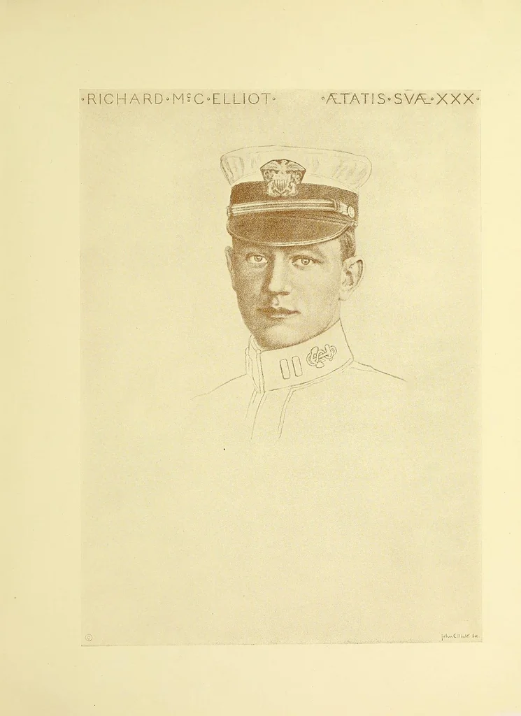 An illustration from Lest we forget : MCMXIX-MCMXVIII : portrait drawings, 1919, leaf 39