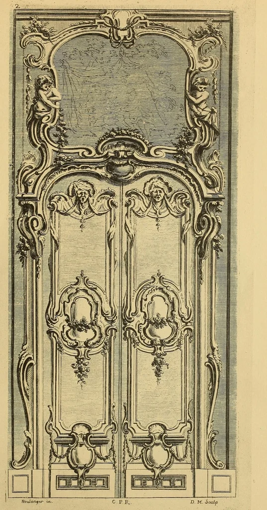 An illustration from Le style Louis XV, 1920, leaf 103
