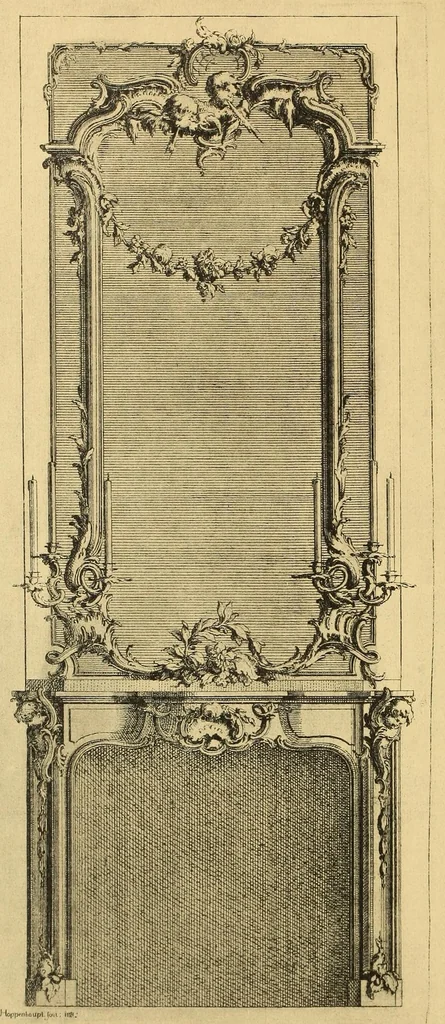An illustration from Le style Louis XV, 1920, leaf 138