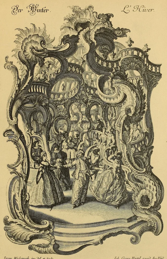 An illustration from Le style Louis XV, 1920, leaf 177