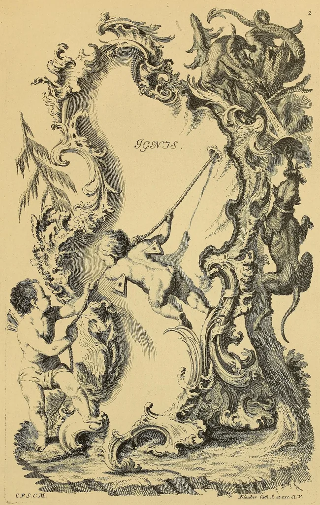 An illustration from Le style Louis XV, 1920, leaf 187