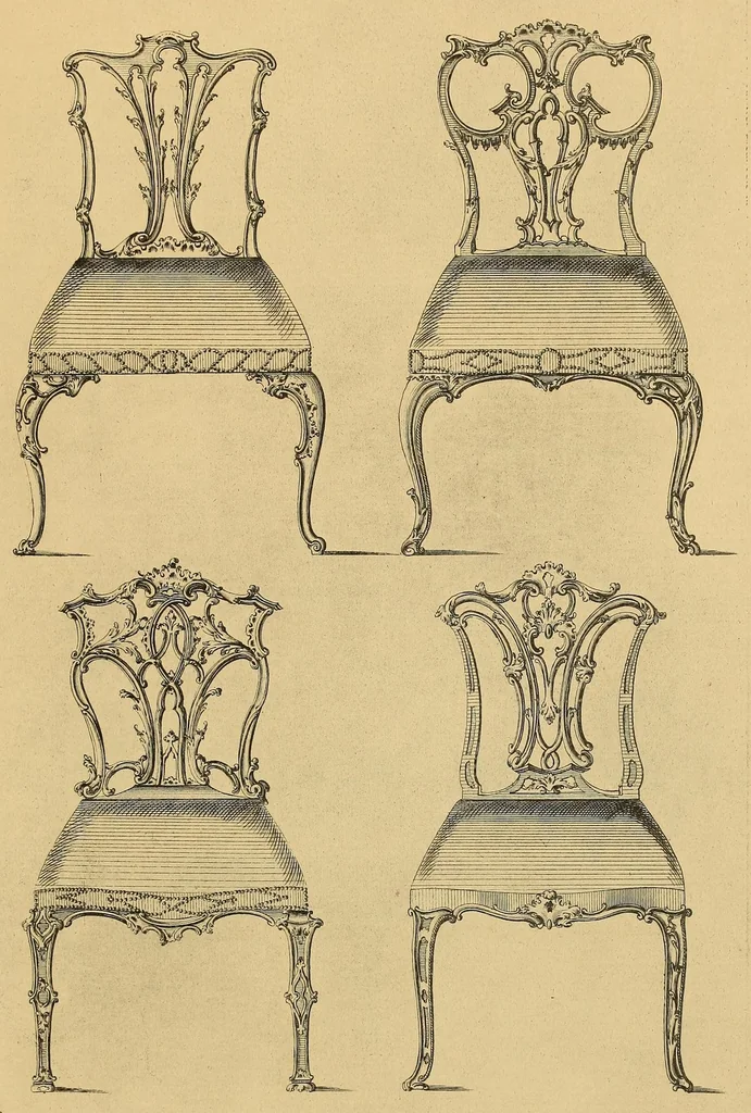 An illustration from Le style Louis XV, 1920, leaf 199