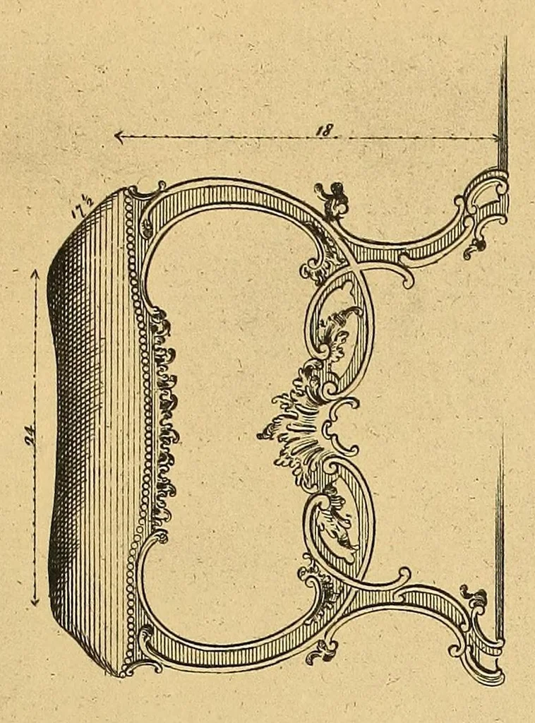 An illustration from Le style Louis XV, 1920, leaf 205