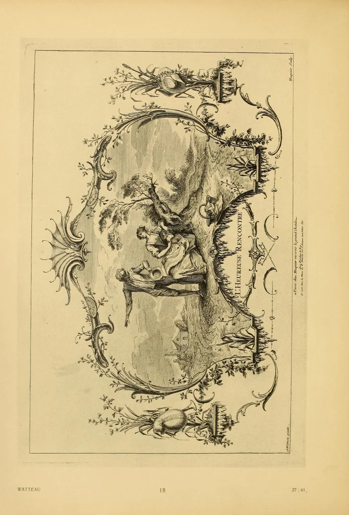 An illustration from Le style Louis XV, 1920, leaf 34