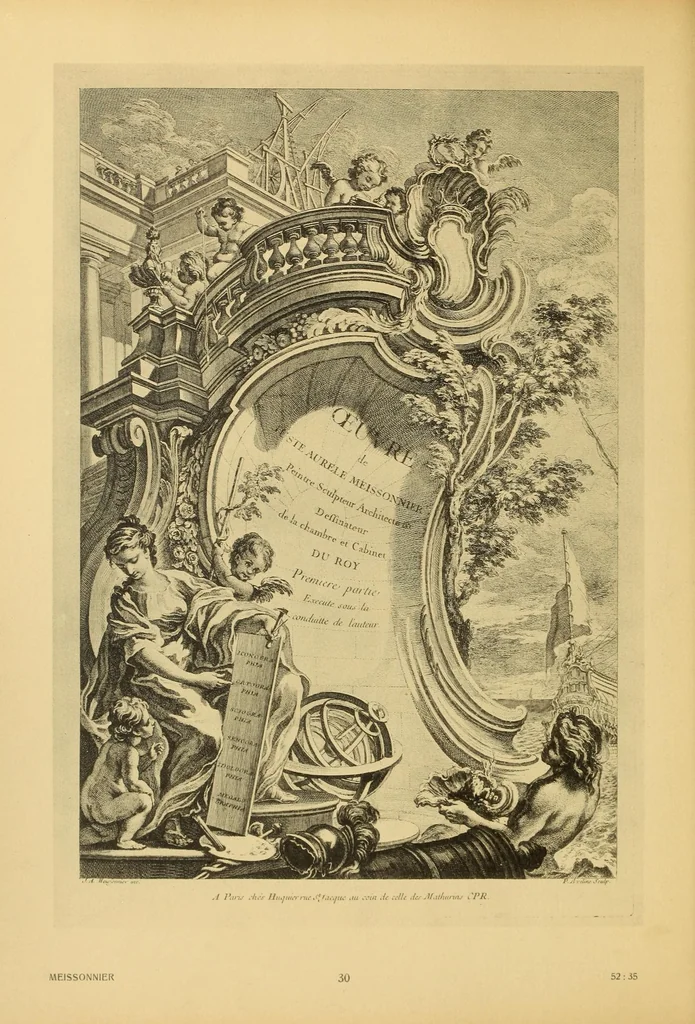 An illustration from Le style Louis XV, 1920, leaf 46