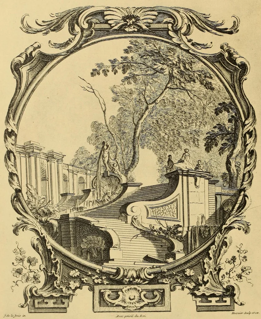 An illustration from Le style Louis XV, 1920, leaf 70