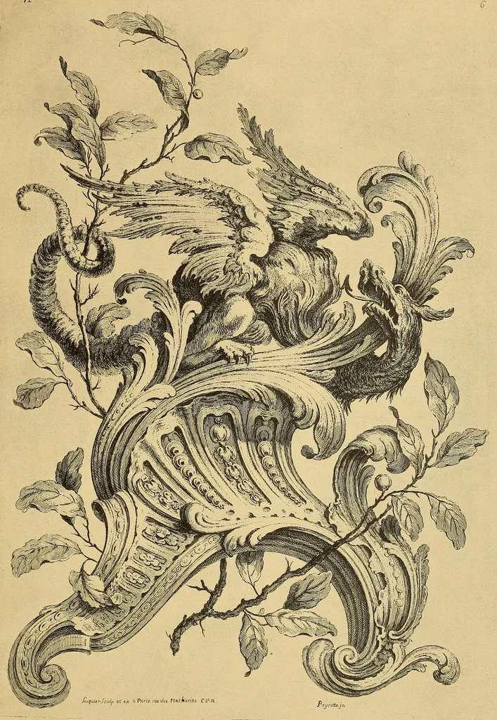 An illustration from Le style Louis XV, 1920, leaf 81