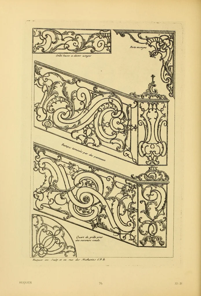 An illustration from Le style Louis XV, 1920, leaf 92