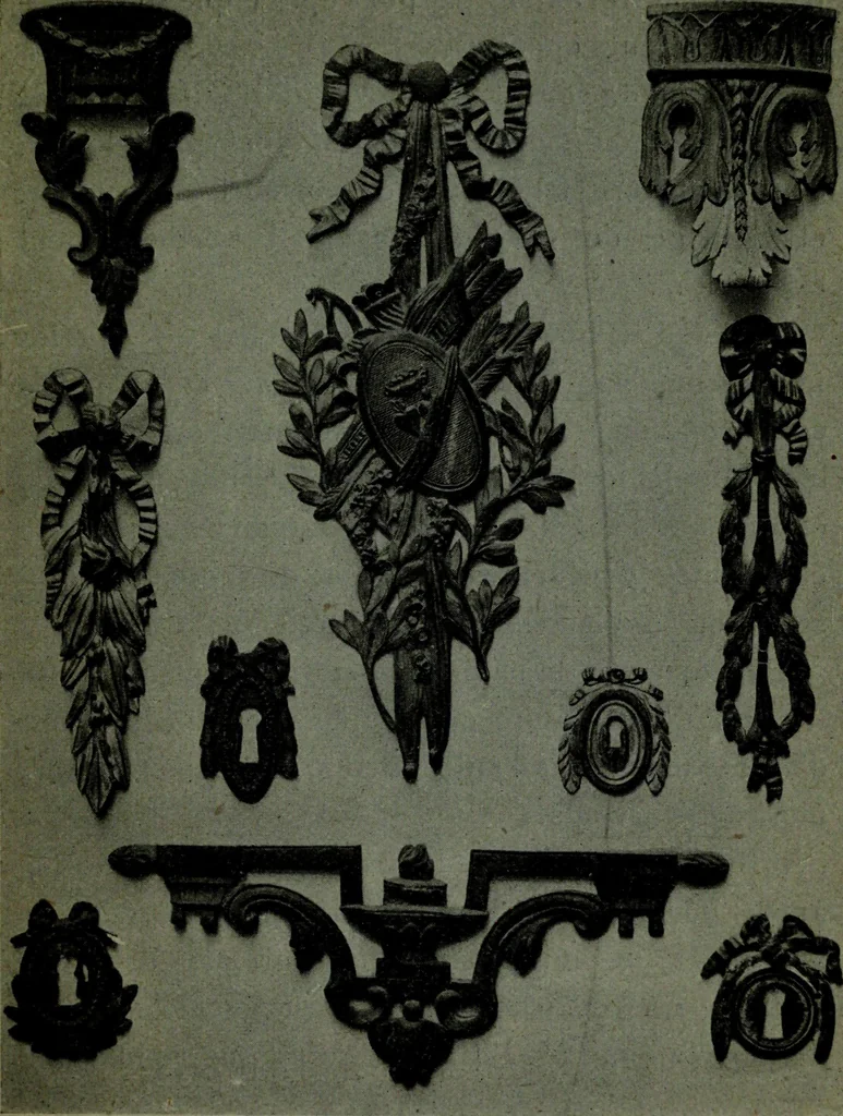 An illustration from Le style Louis XVI : ouvrage orne de 160 gravures environ, 1900, leaf 14