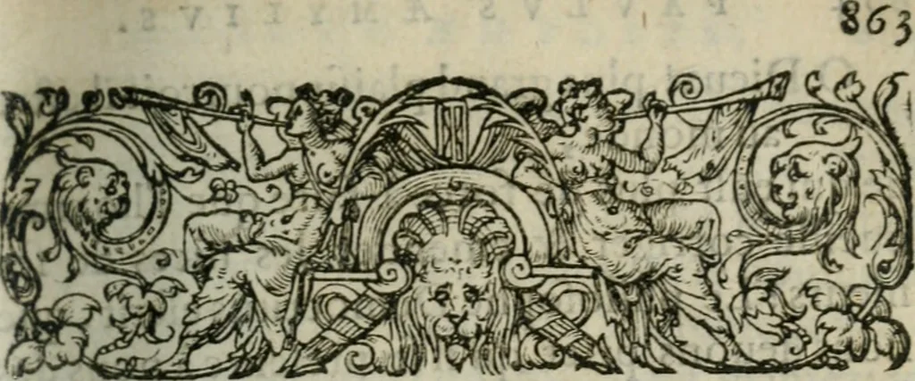 An illustration from Les Vies des hommes illustres, grecs et romains, comparées l'une avec l'autre, 1567, leaf 326
