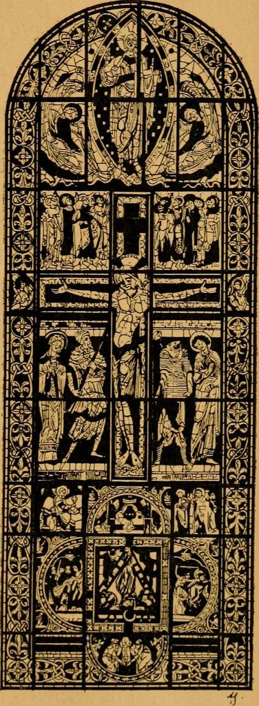 An illustration from Les vitraux, 1895, leaf 114