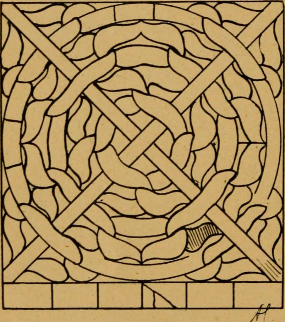 An illustration from Les vitraux, 1895, leaf 117