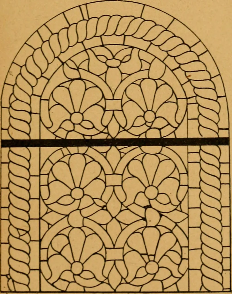 An illustration from Les vitraux, 1895, leaf 12