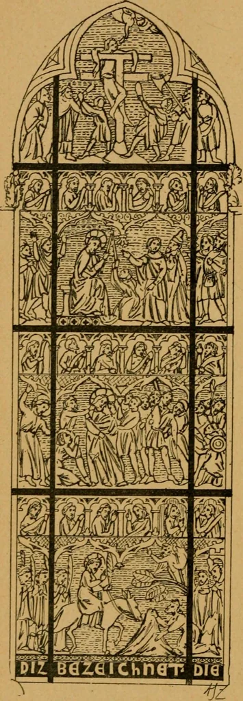 An illustration from Les vitraux, 1895, leaf 133