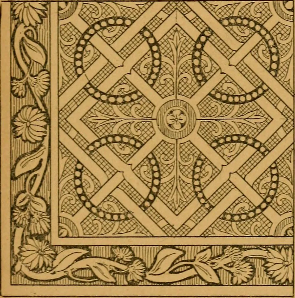 An illustration from Les vitraux, 1895, leaf 136