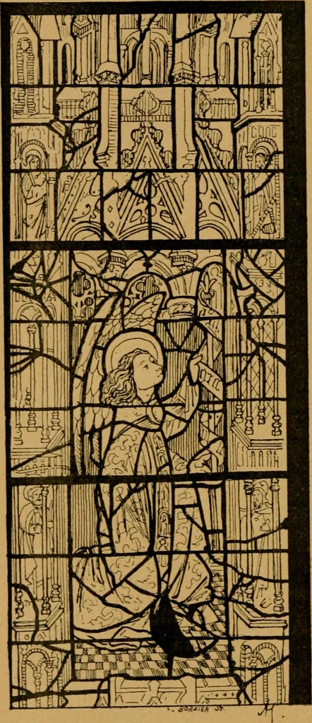 An illustration from Les vitraux, 1895, leaf 137