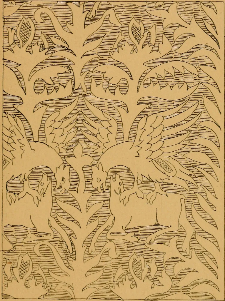 An illustration from Les vitraux, 1895, leaf 140