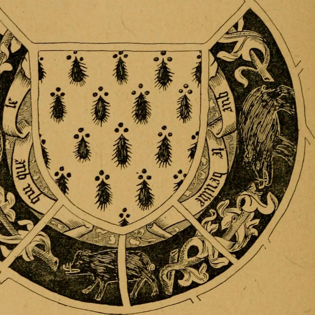 An illustration from Les vitraux, 1895, leaf 147