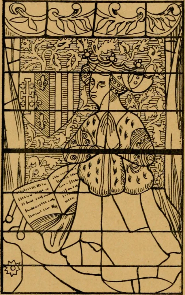An illustration from Les vitraux, 1895, leaf 151
